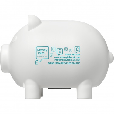 Logo trade advertising product photo of: Oink recycled plastic piggy bank