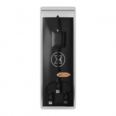Logo trade promotional products picture of: SCX.design C48 CarPlay 5-in-1 charging cable 