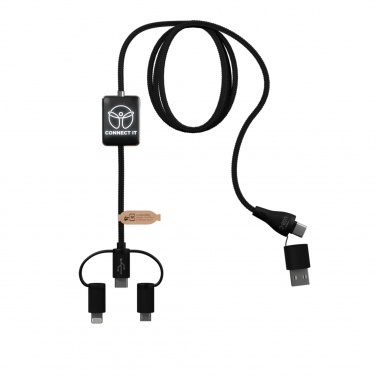 Logo trade promotional merchandise image of: SCX.design C48 CarPlay 5-in-1 charging cable 