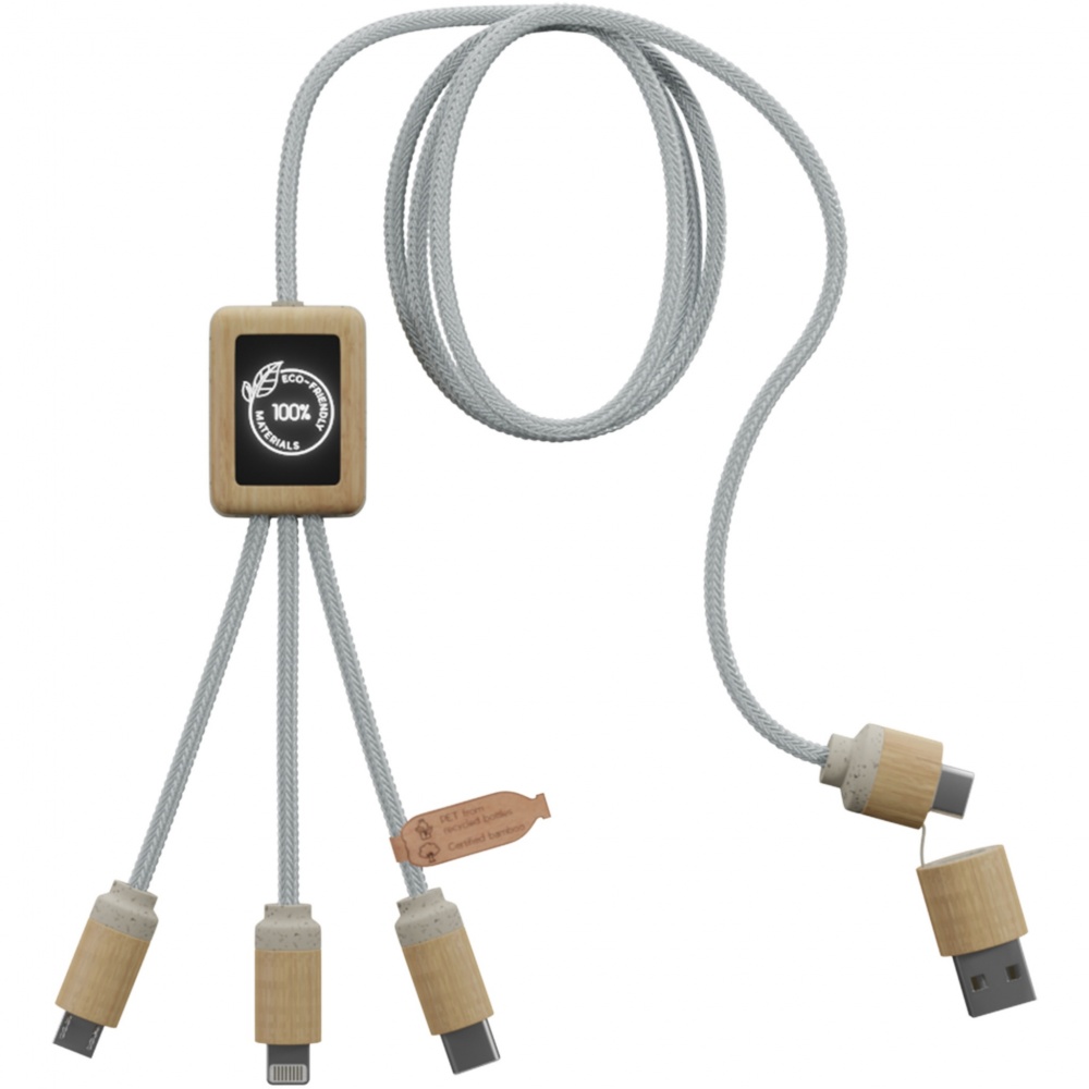 Logo trade promotional gift photo of: SCX.design C49 5-in-1 charging cable