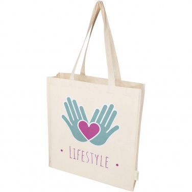 Logotrade advertising product picture of: Orissa 180 g/m² organic full gusset tote bag 14L