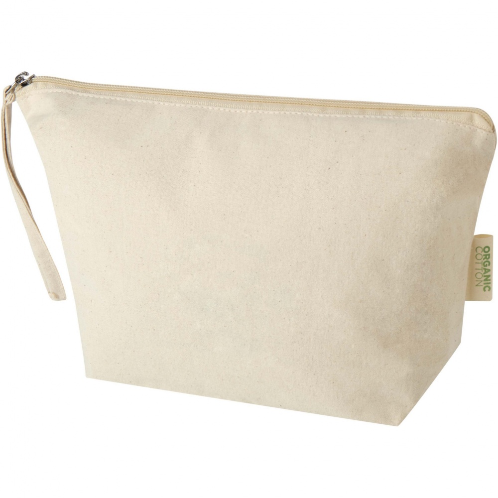 Logotrade corporate gift picture of: Orissa 180 g/m² organic large accessory pouch 3L