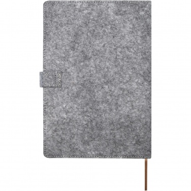 Logo trade corporate gifts image of: Viviana A5 recycled felt and cork notebook