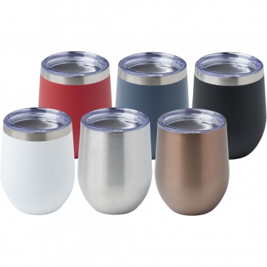 Logo trade corporate gift photo of: Corzo 350 ml RCS certified recycled stainless steel copper vacuum insulated cup