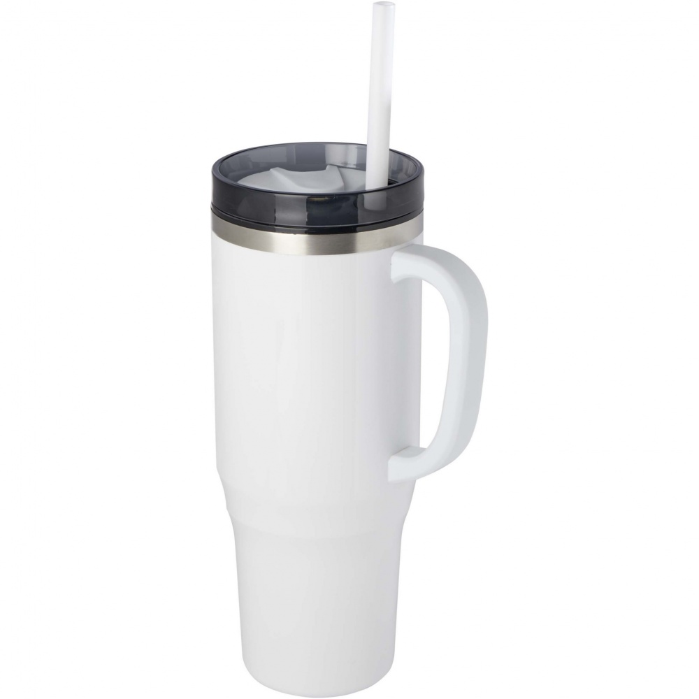 Logo trade promotional item photo of: Melbourne 1200 ml RCS certified insulated tumbler with straw