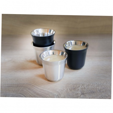 Logotrade business gift image of: Duo 80 ml RCS certified stainless steel espresso cup set 