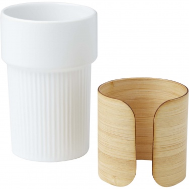 Logotrade promotional product picture of: Tumbler Fika 340 ml with bamboo sleeve