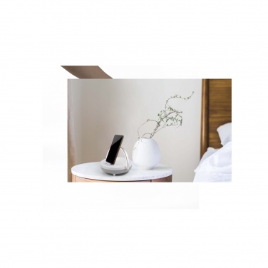 Logotrade promotional merchandise image of: Prixton 4-in-1 10W Bluetooth® speaker with LED light and wireless charging base