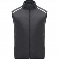 Jannu unisex lightweight running bodywarmer, Solid black