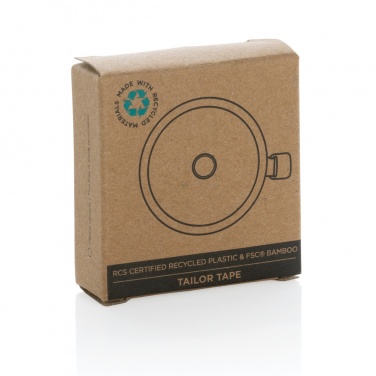 Logotrade promotional merchandise photo of: RCS recycled plastic & bamboo tailor tape