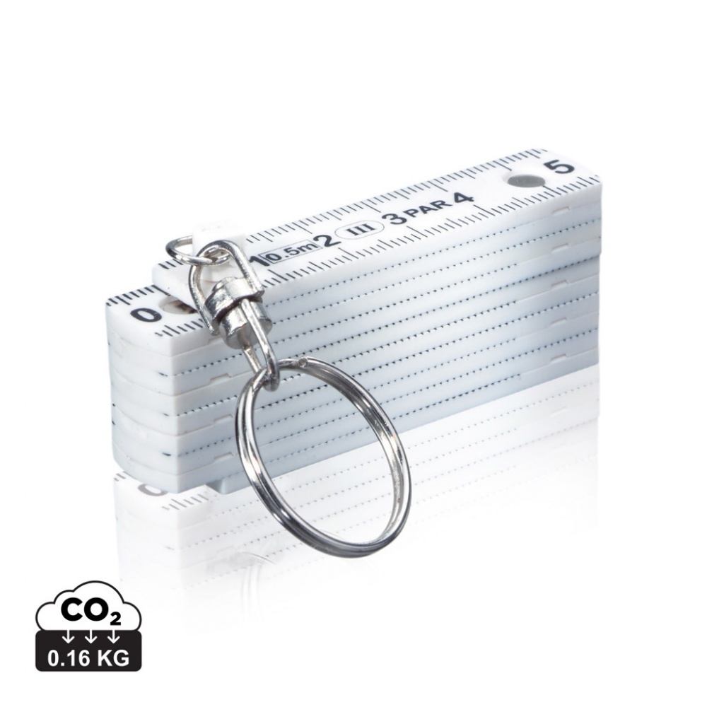 Logo trade promotional giveaways image of: Mini folding rule