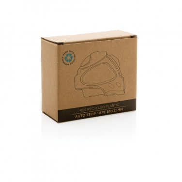 Logo trade promotional merchandise image of: RCS recycled plastic Auto stop tape 8M/25mm