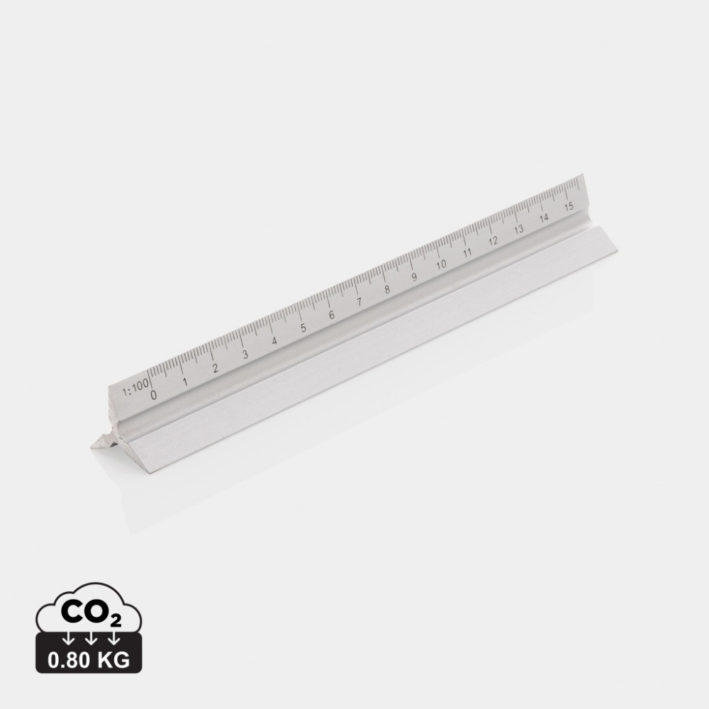 Logotrade promotional gifts photo of: 15cm. Aluminum triangular ruler