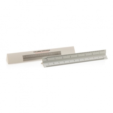 Logo trade promotional products picture of: 15cm. Aluminum triangular ruler