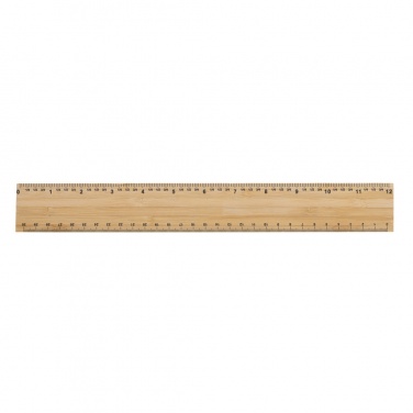 Logotrade promotional merchandise picture of: Timberson extra thick 30cm double sided bamboo ruler
