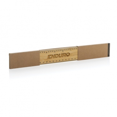 Logotrade advertising products photo of: Timberson extra thick 30cm double sided bamboo ruler