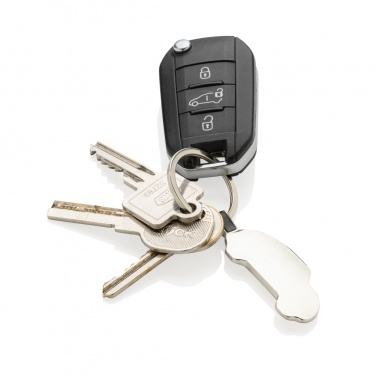Logo trade promotional merchandise image of: RCS recycled zinc alloy car keyring