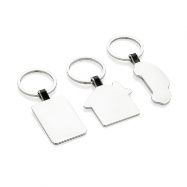 Logotrade promotional product image of: RCS recycled zinc alloy car keyring