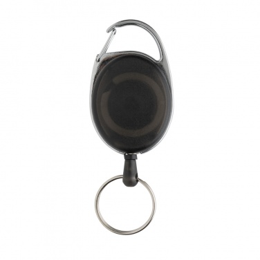 Logo trade promotional merchandise photo of: RCS recycled ABS roller clip keychain