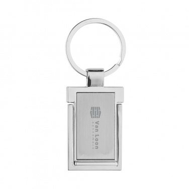 Logotrade advertising products photo of: RSC recycled zinc alloy phone stand keychain