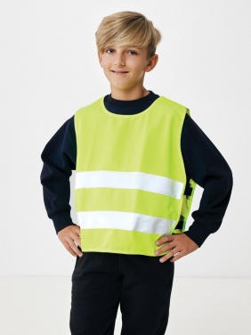 Logotrade promotional merchandise photo of: GRS recycled PET high-visibility safety vest 7-12 years