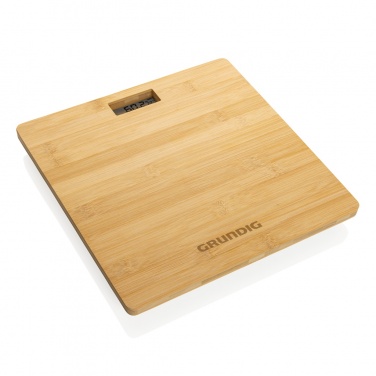 Logo trade promotional giveaway photo of: Grundig Bamboo Digital Body Scale
