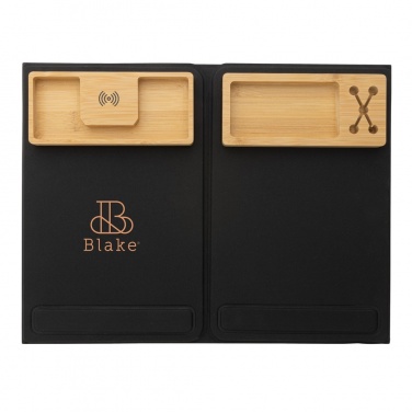 Logo trade business gifts image of: Impact AWARE RPET Foldable desk organizer with laptop stand