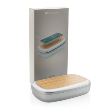 Logo trade business gift photo of: Rena UV-C steriliser box with 5W wireless charger