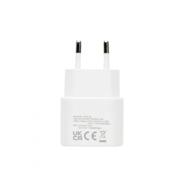 Logo trade advertising products image of: Boost RCS reycled PET 20W type C 2 pcs charging set