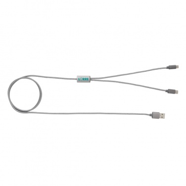 Logotrade promotional products photo of: 3-in-1 braided cable