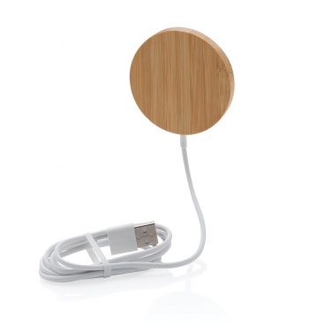 Logotrade corporate gifts photo of: 10W bamboo magnetic wireless charger
