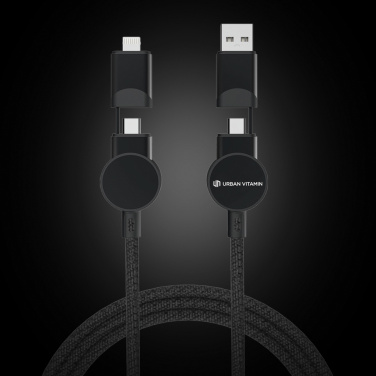 Logo trade promotional giveaways picture of: Oakland RCS recycled plastic 6-in-1 fast charging 45W cable