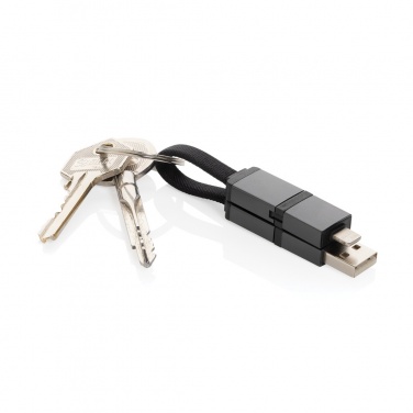 Logotrade promotional gift picture of: Terra recycled aluminum 4 in 1 60W fast charging cable