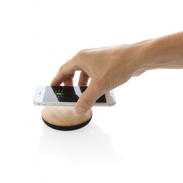 Logo trade advertising products image of: Bamboo X 5W wireless charger