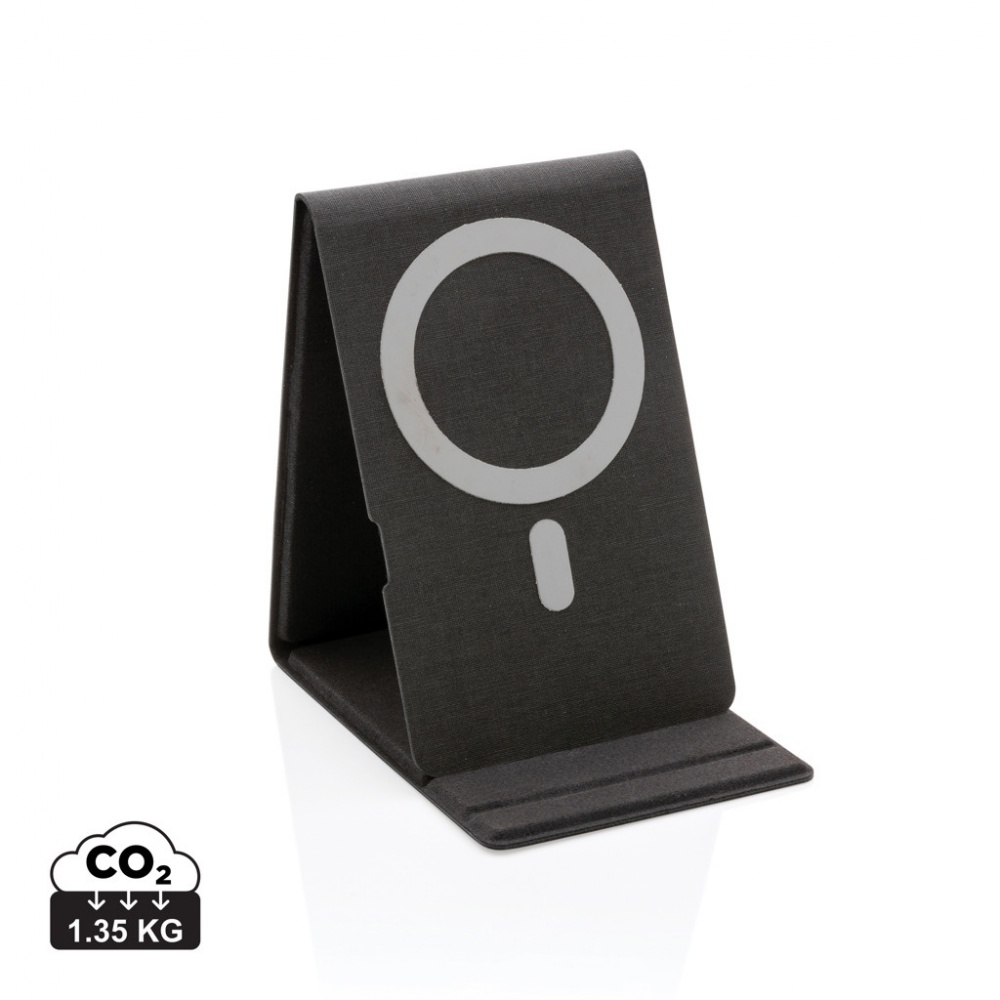 Logotrade advertising products photo of: Artic Magnetic 10W wireless charging phone stand