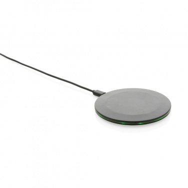 Logo trade advertising product photo of: RCS recycled plastic 15W Wireless fast charger