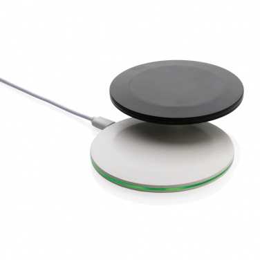 Logo trade corporate gift photo of: RCS recycled plastic 15W Wireless fast charger