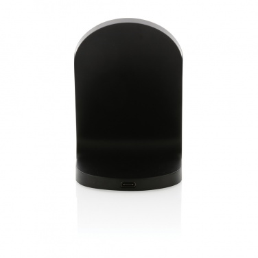 Logo trade promotional giveaways picture of: RCS recycled plastic double coil wireless stand 15W