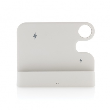 Logotrade advertising product picture of: Joltz RCS recycled plastic dual 15W charger with iWatch slot
