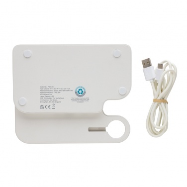 Logo trade advertising product photo of: Joltz RCS recycled plastic dual 15W charger with iWatch slot