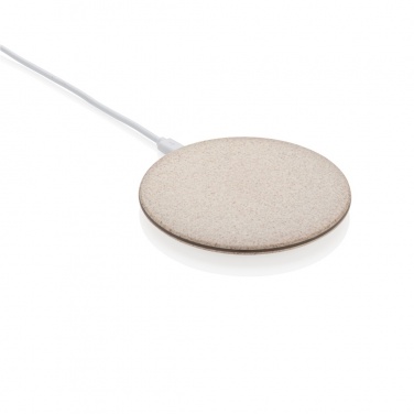 Logo trade business gift photo of: 5W Wheat straw wireless charger