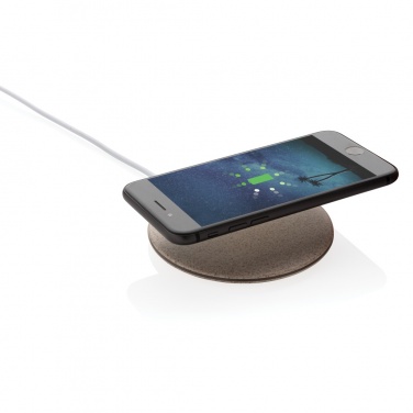 Logotrade promotional merchandise photo of: 5W Wheat straw wireless charger