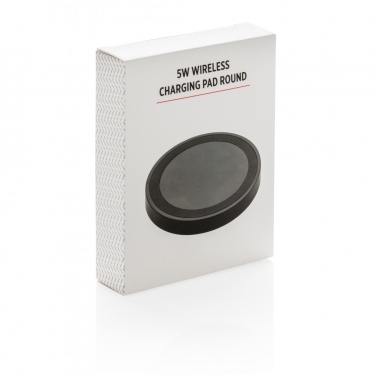 Logotrade promotional product picture of: 5W wireless charging pad round