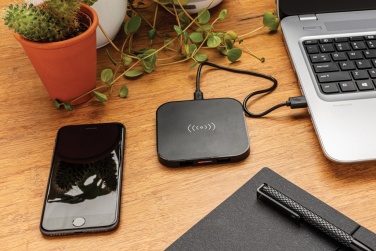 Logo trade promotional giveaways image of: Wireless 5W charging pad