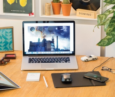 Logotrade advertising product image of: Mousepad with 5W wireless charging