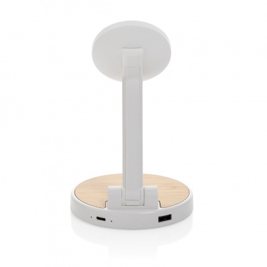 Logotrade promotional item picture of: Ontario RCS rplastic 15W magnetic charging 2 in 1 stand