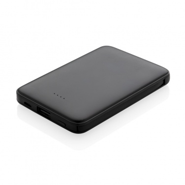 Logotrade advertising products photo of: 5.000 mAh Pocket Powerbank with integrated cables