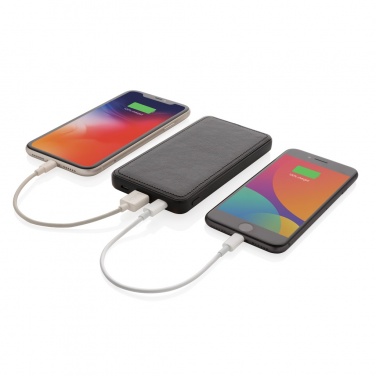 Logo trade promotional gift photo of: Tusca 10.000 mAh PU powerbank