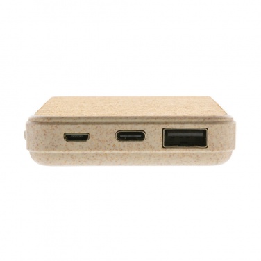 Logotrade corporate gifts photo of: Cork and Wheat 5.000 mAh pocket powerbank