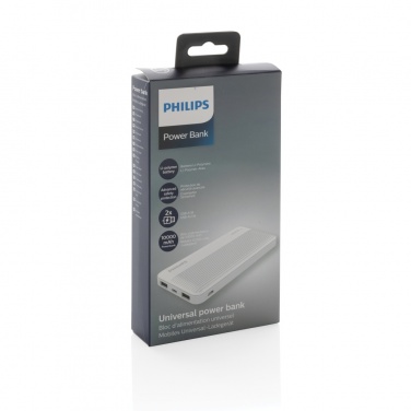 Logo trade promotional giveaway photo of: Philips 10.000 mAh slim powerbank